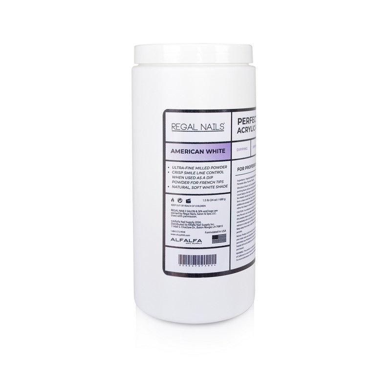 Regal Acrylic Powder - Perfect Smile American White - 24 oz