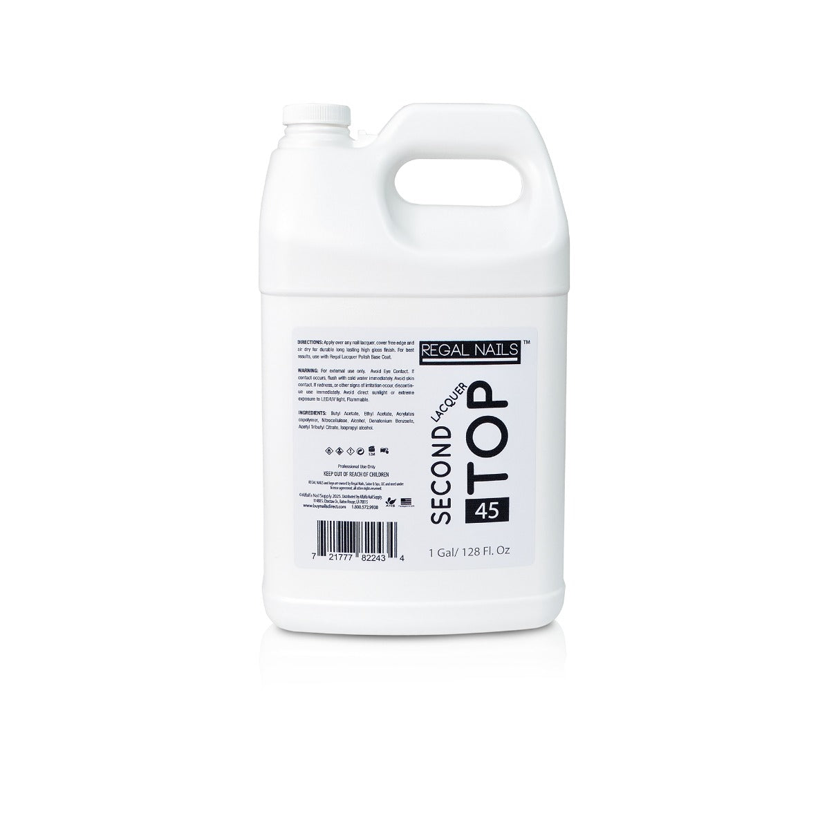 Regal 45 Second Lacquer Polish Top Coat  - 1 gal