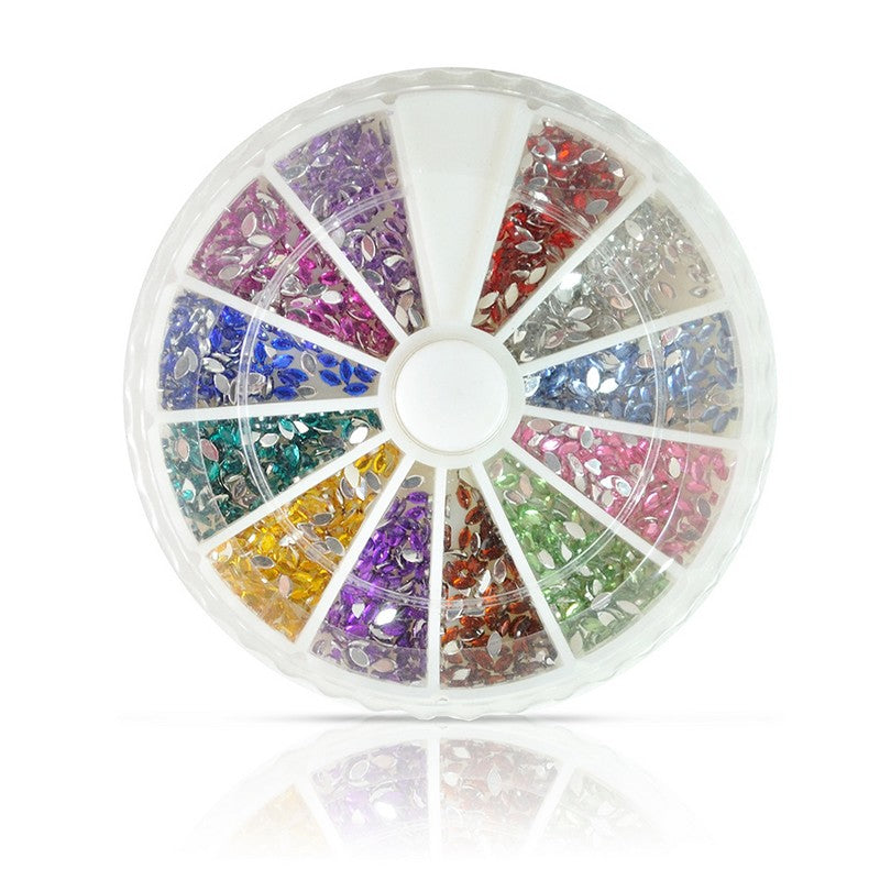 Leaf Rhinestones In Wheel 1200ct