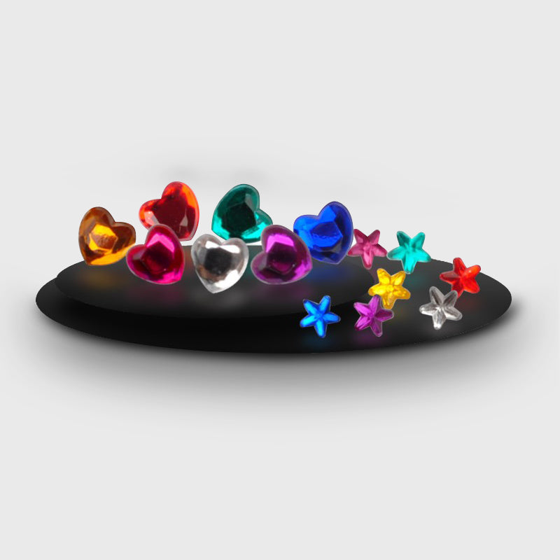 Heart Rhinestones Green