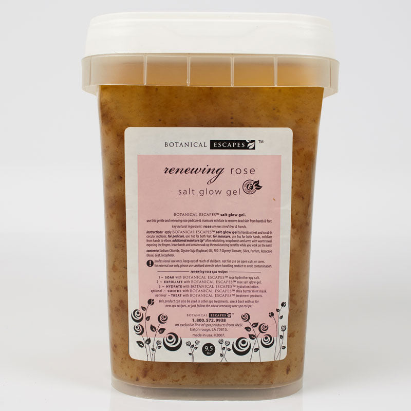 Botanical Escapes Rose Petal Salt Glow Gel 1 Gal