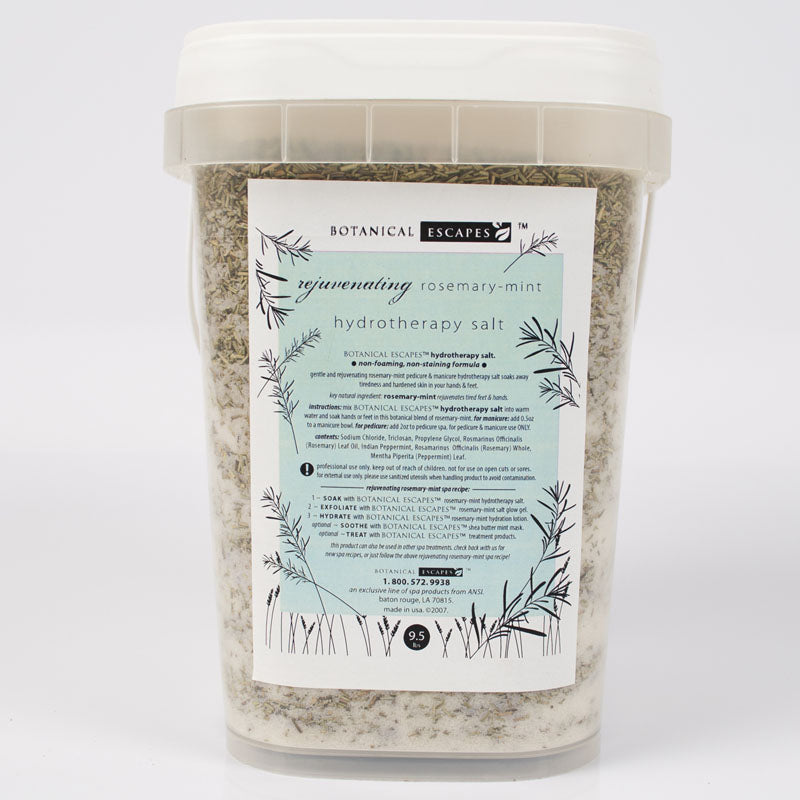 Botanical Escapes Rosemary Mint Hydrotherapy Salt 1 Gal