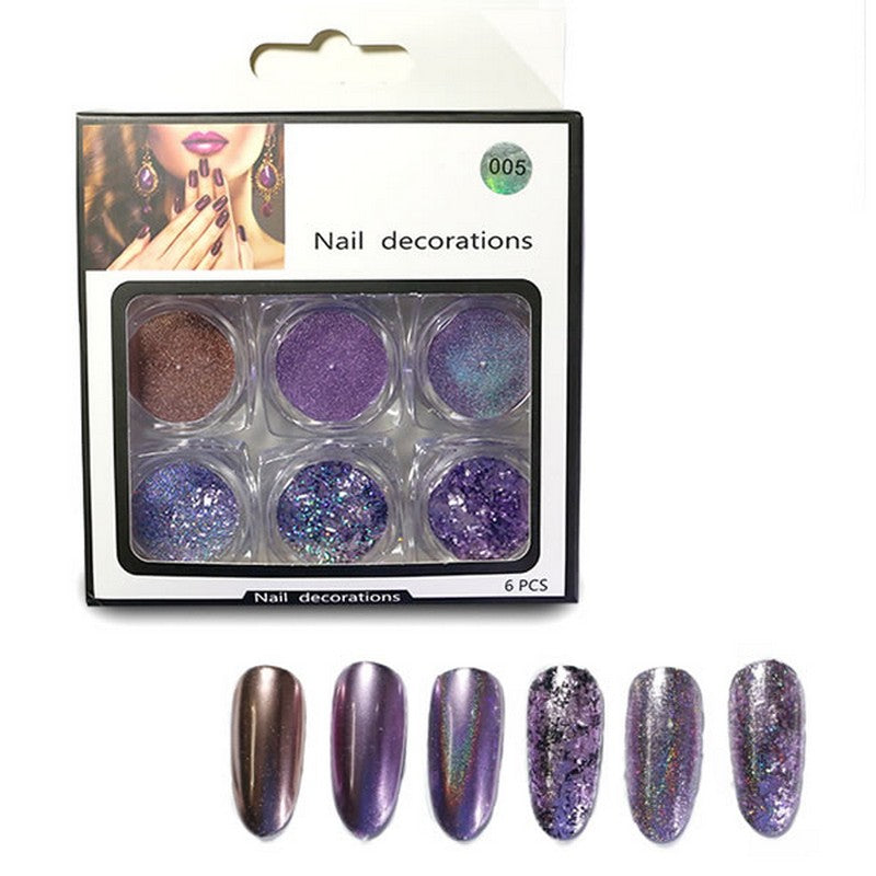Nail Art Glitter Sequins 3D - Lavender - #005