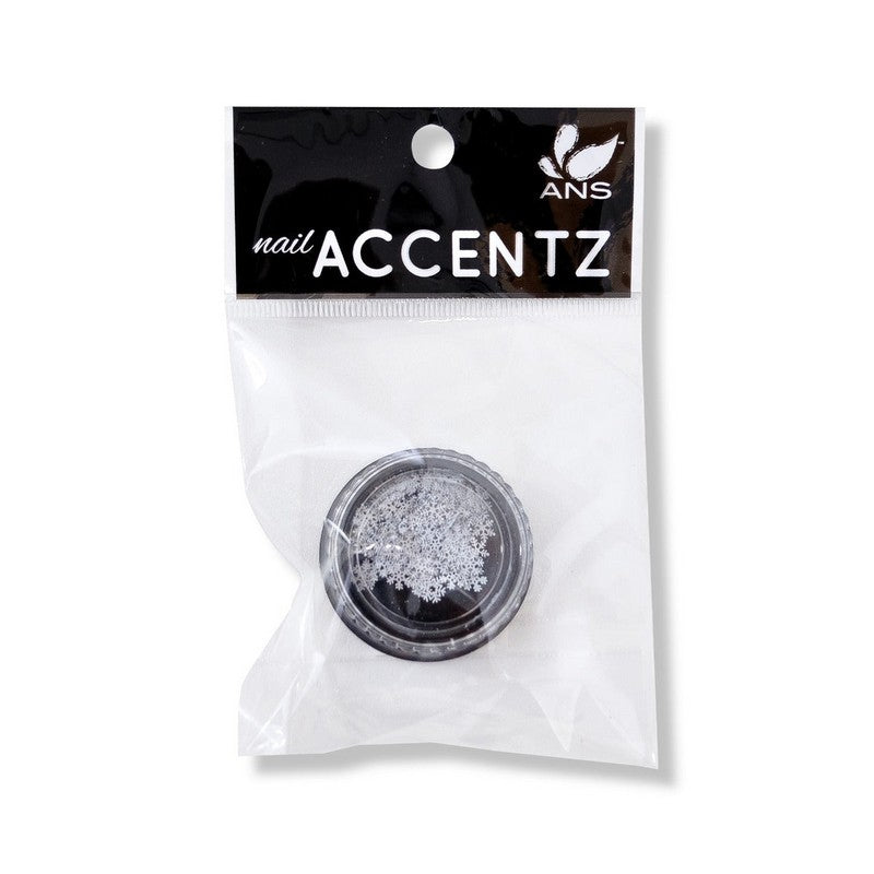 Nail Art Sequin Snow Flakes - Silver #002