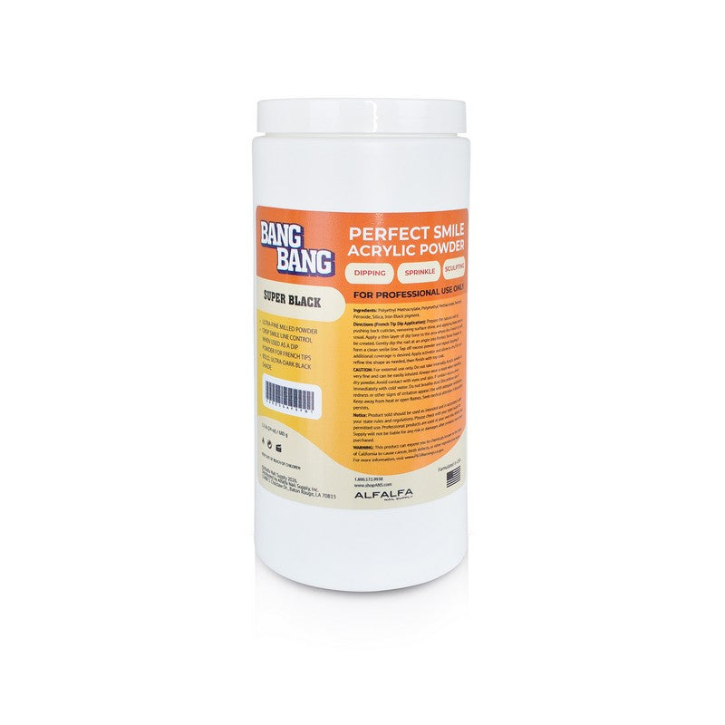 BangBang Acrylic Powder - Perfect Smile Super Black - 1.5