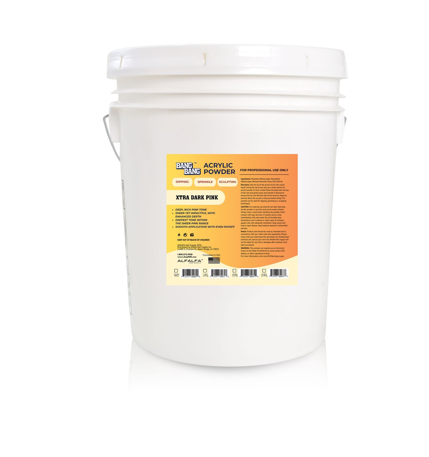 BangBang Acrylic Xtra Dark Pink - 25 lbs
