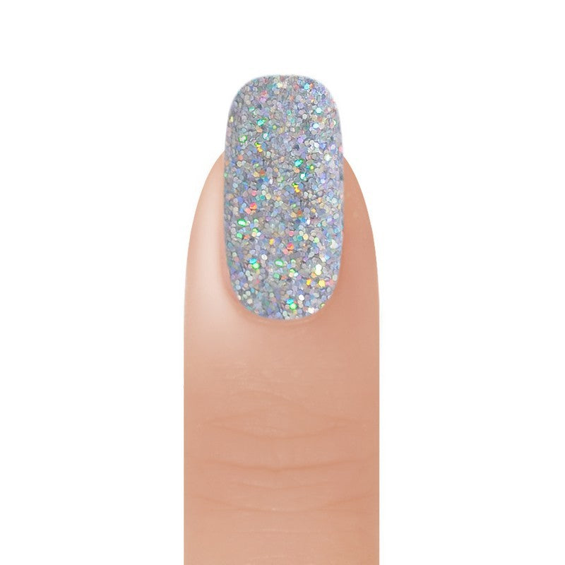 BangBang Glitter Lacey Silver - Medium 1 oz