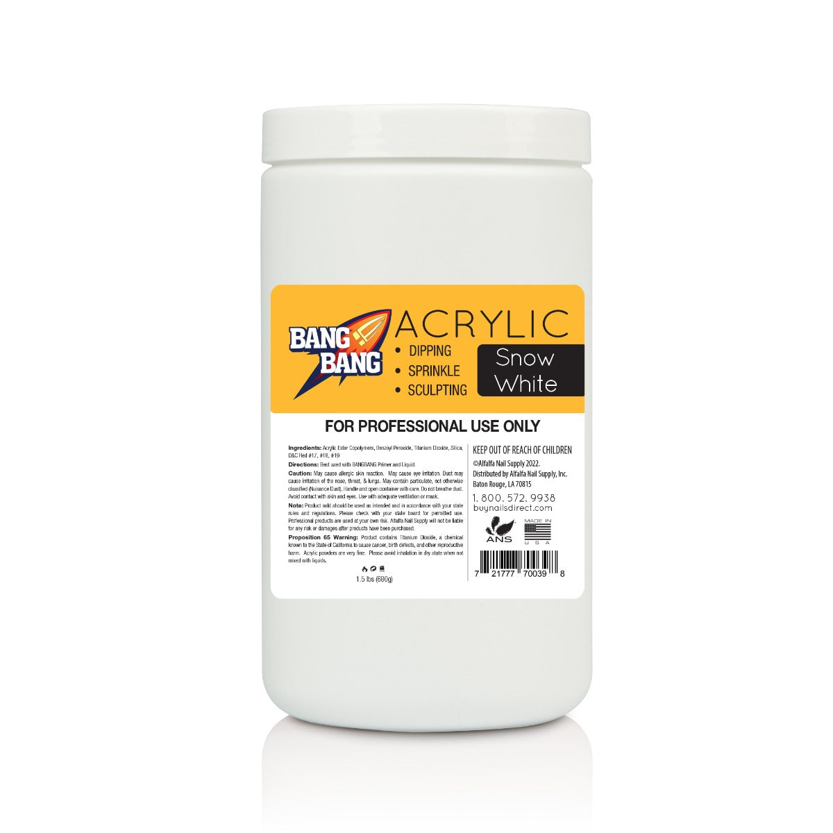 BangBang Acrylic Powder - Snow White