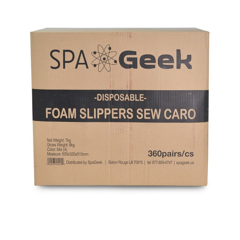 SpaGeek - Non-Skid Foam Slippers - 360/bx
