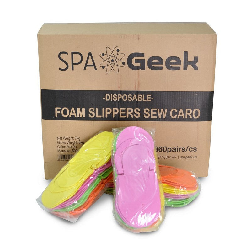 SpaGeek - Non-Skid Foam Slippers - 360/bx