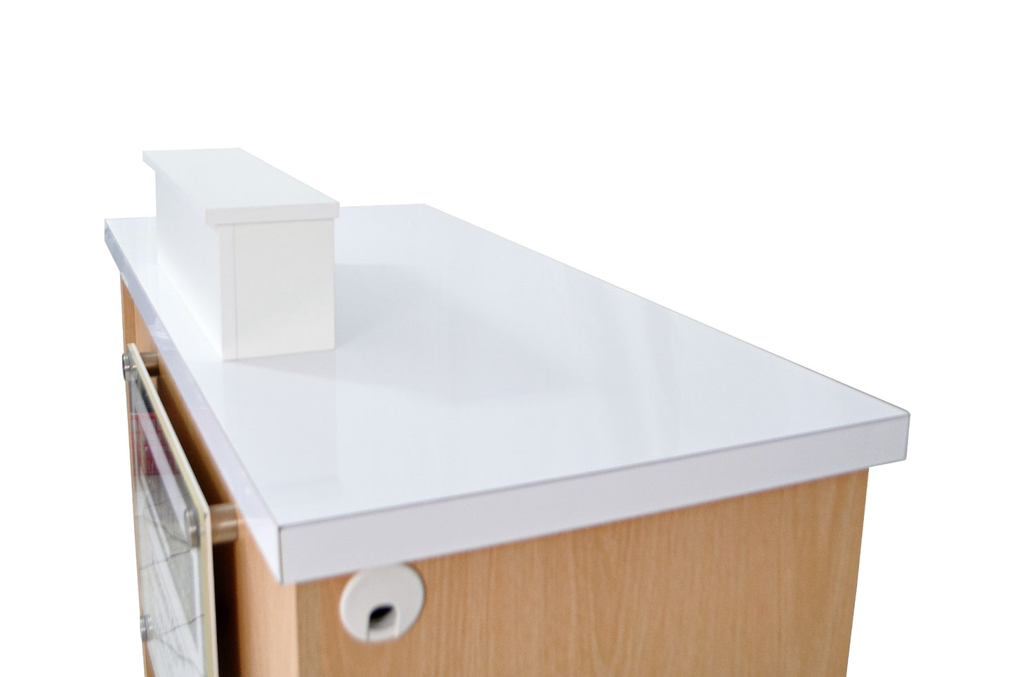 Contemporary Reception Counter with Top - Oak '24
