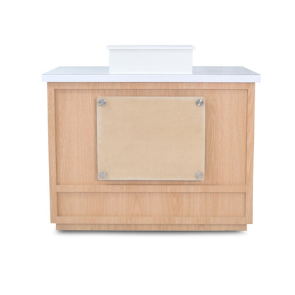 Contemporary Reception Counter with Top - Oak '24