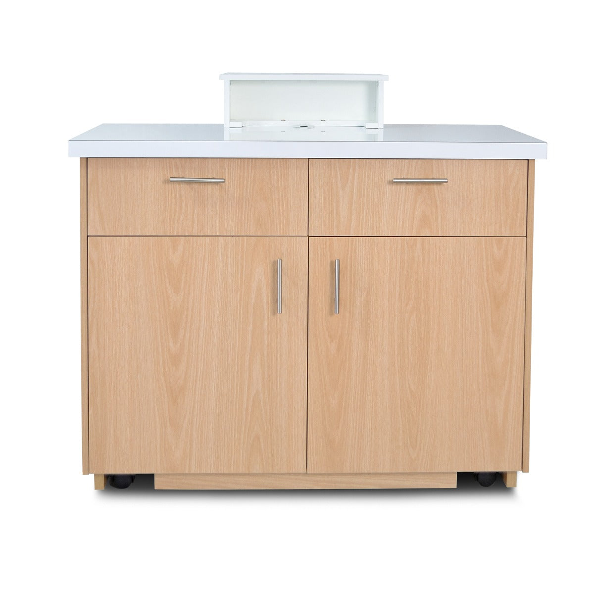 Contemporary Reception Counter with Top - Oak '24