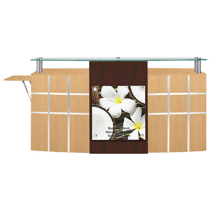 Ion Reception Counter Natural Oak