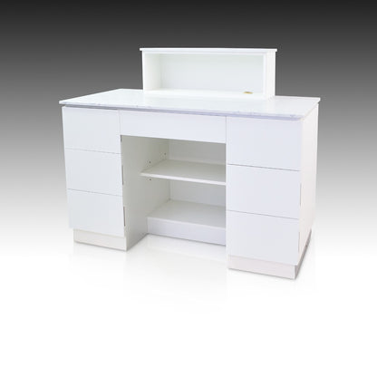 Luxus Reception Counter - Brushed Silver-4