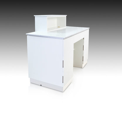 Luxus Reception Counter - Brushed Silver-5