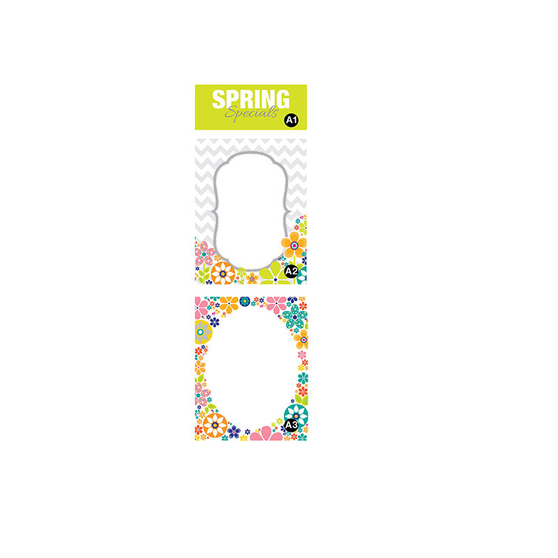 Triple Stand Sign Insert Only