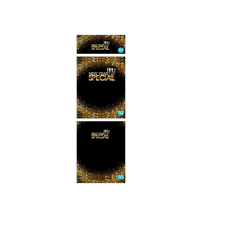 Triple Stand Sign Insert Only