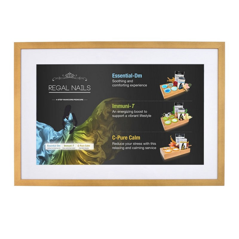 Brass Color Frame with PODs Design