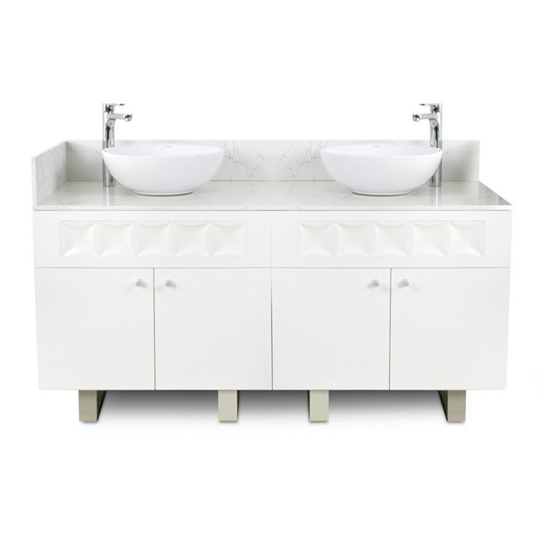 Regis Double Sink with Marble Top - 60"