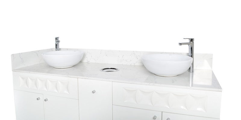 Regis Double Sink with Marble Top - 72"