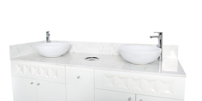 Regis Double Sink with Marble Top - 72"