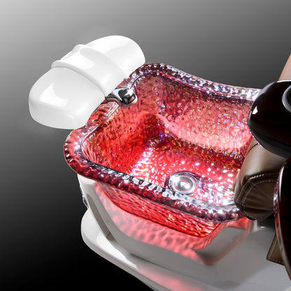 Argento Square Glass Sink w/ installation - White