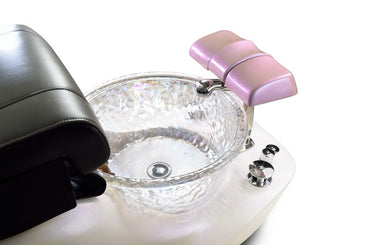 Cygnini Pink & Annulus Glass Sink w/ installation
