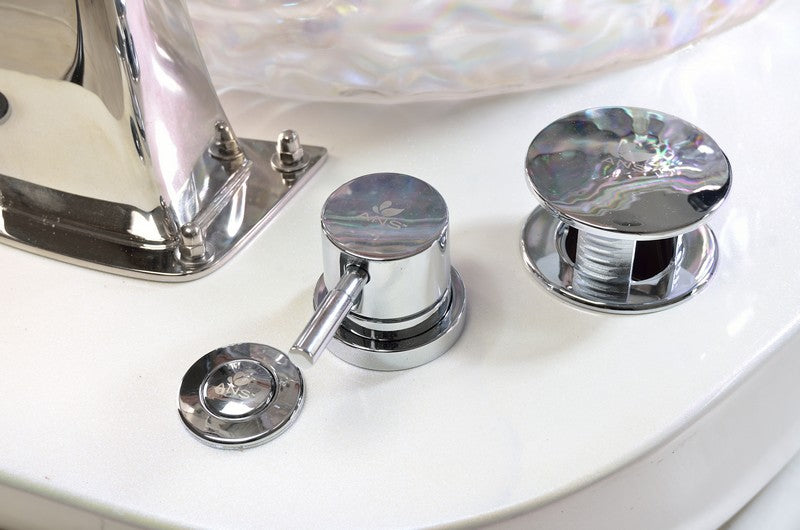 Cygnini Pink & Annulus Glass Sink w/ installation