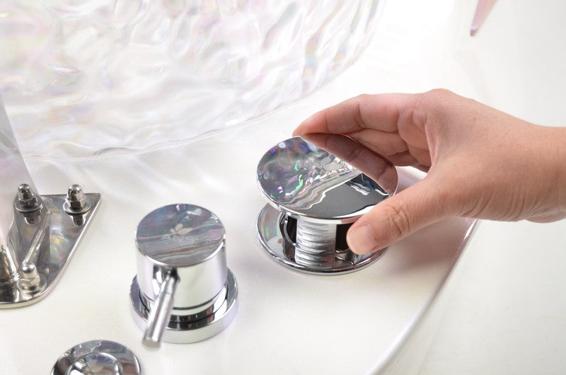 Cygnini Pink & Annulus Glass Sink w/ installation