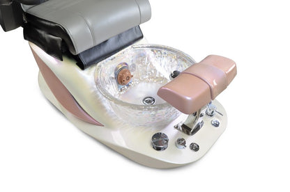 Cygnini Pink & Annulus Glass Sink w/ installation