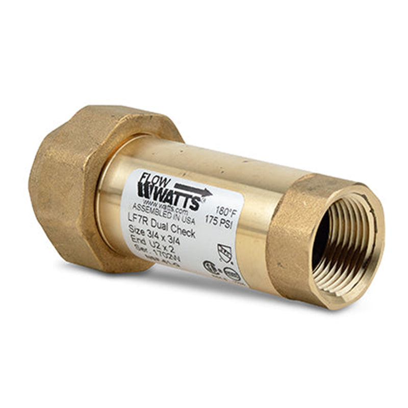 Dual Check Valve 3/4 x 3/4 - LF7R