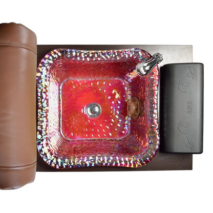 ANS Katai Pedicure Spa Square Glass Sink w/ installation  - Cafelle