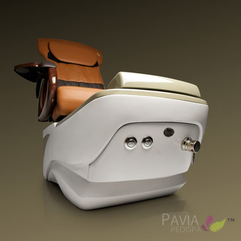 Pavia Silver Pedicure Spa w/ Installation and Jade Sink