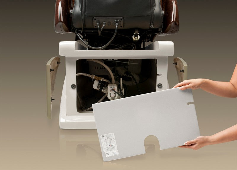 Pavia Silver Pedicure Spa w/ Installation and Jade Sink