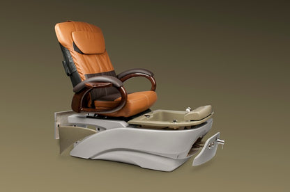 Pavia Silver Pedicure Spa w/ Installation and Jade Sink