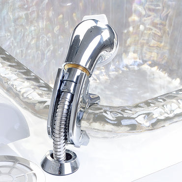 Spa Square Glass Sink Shower Head Holder