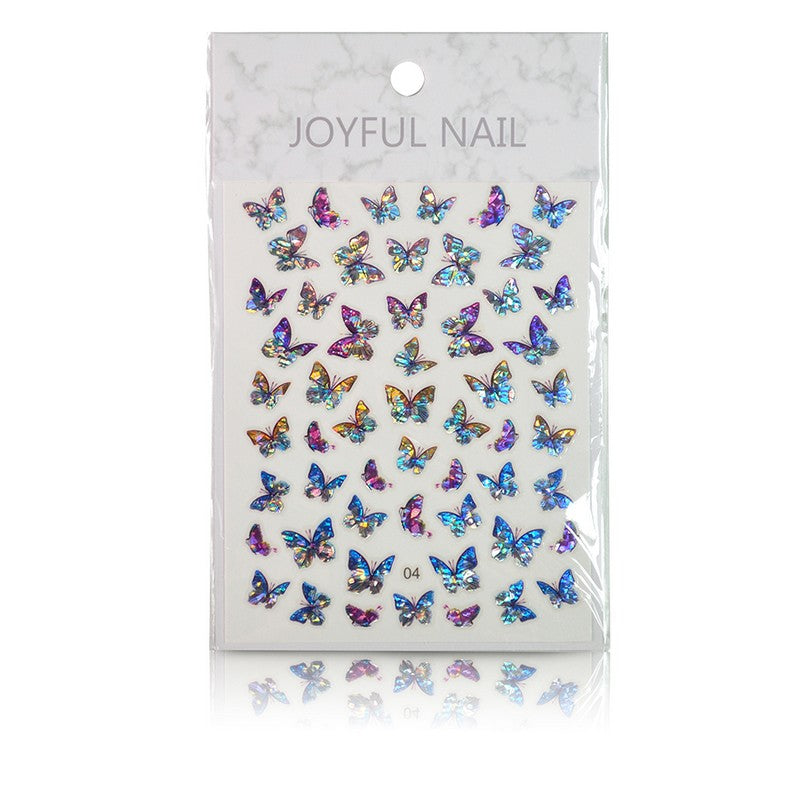 Nail Art Holographic Laser Butterfly Sticker - #04