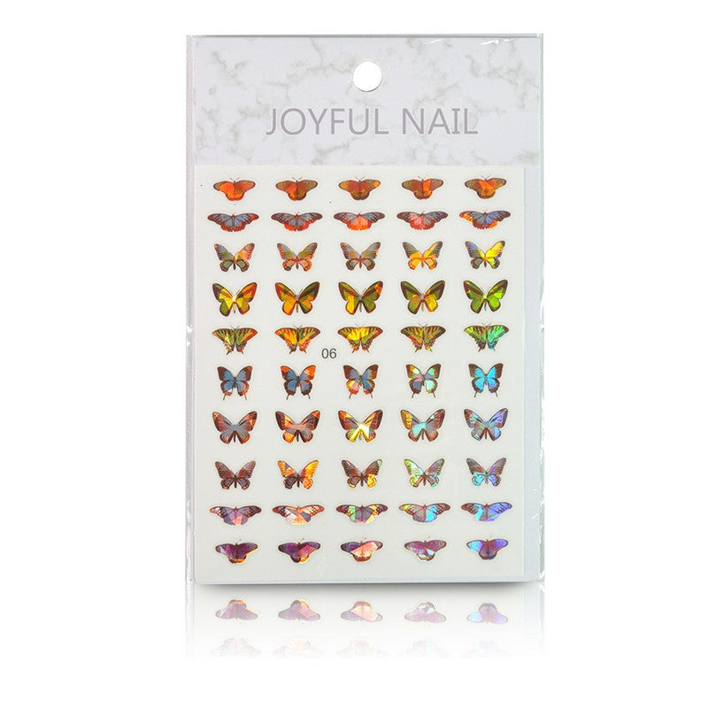 Nail Art Holographic Laser Butterfly Sticker - #06