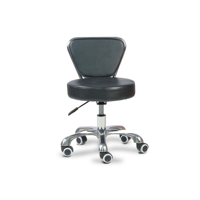 Mani-Pedi Stool Black w/ High Cylinder