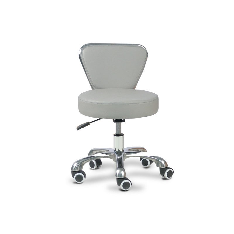 Mani-Pedi Stool Grey w/ High Cylinder