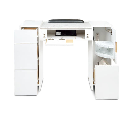 Classic Single Nail Table - White
