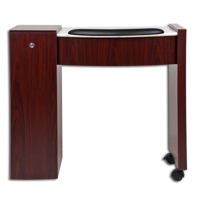Classic Space Saver Nail Table - Mahogany