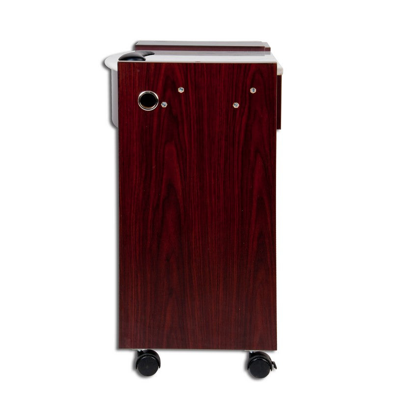 Classic Space Saver Nail Table - Mahogany