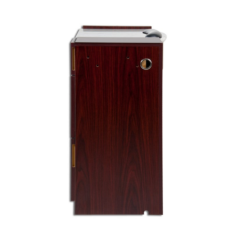 Classic Space Saver Nail Table - Mahogany