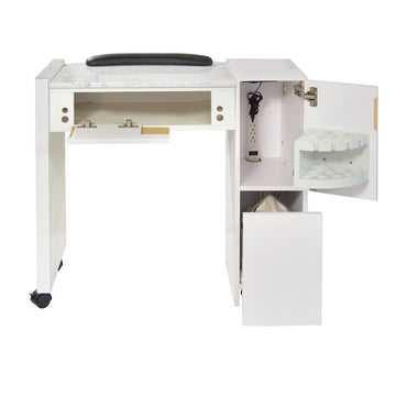 Classic Space Saver Nail Table - White