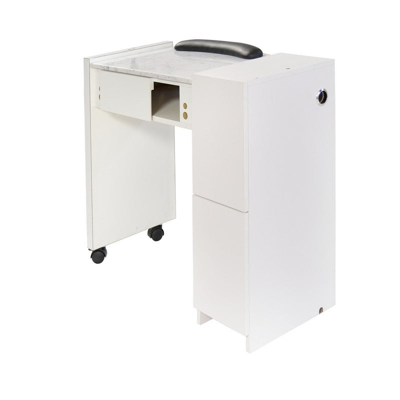 Classic Space Saver Nail Table - White