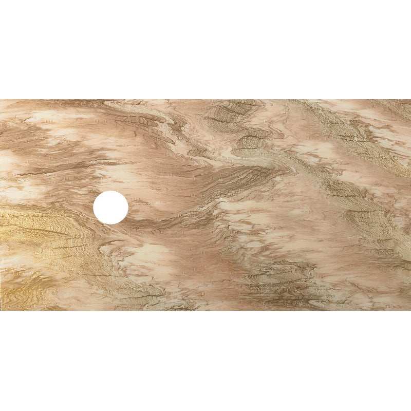 Ion Jamocha Glass Top Table w/ Hole