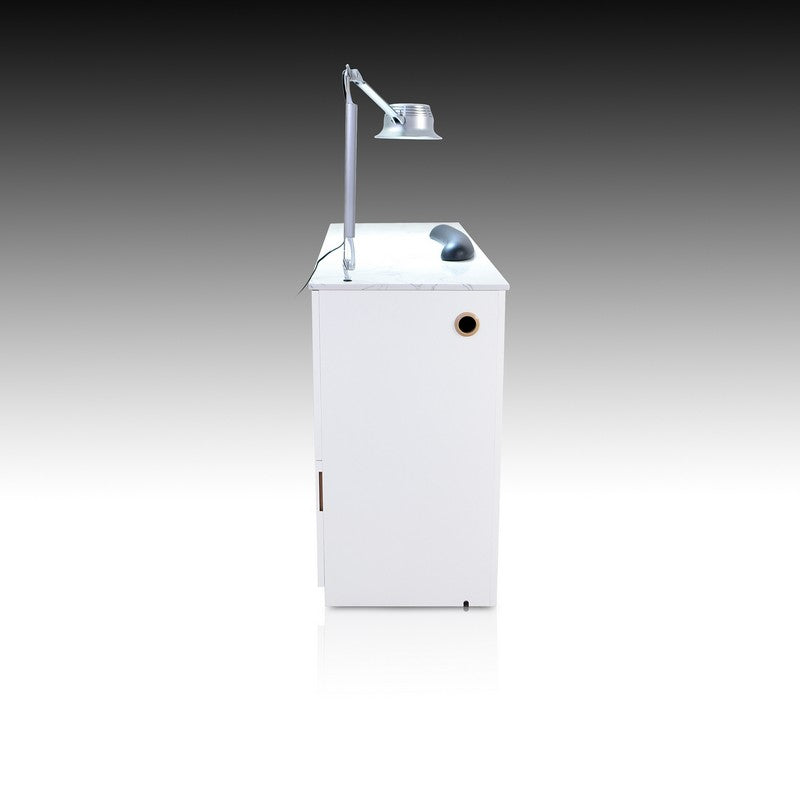 Luxus LED Table - Brushed Silver