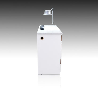 Luxus LED Table - Brushed Silver